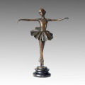 Статуэтка танцовщицы Балетная девушка Бронзовая скульптура, Milo TPE-277